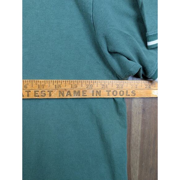 Nautica Jeans Vintage Y2K Embroidered Script Ringer Distressed T-shirt Large - Picture 7 of 9